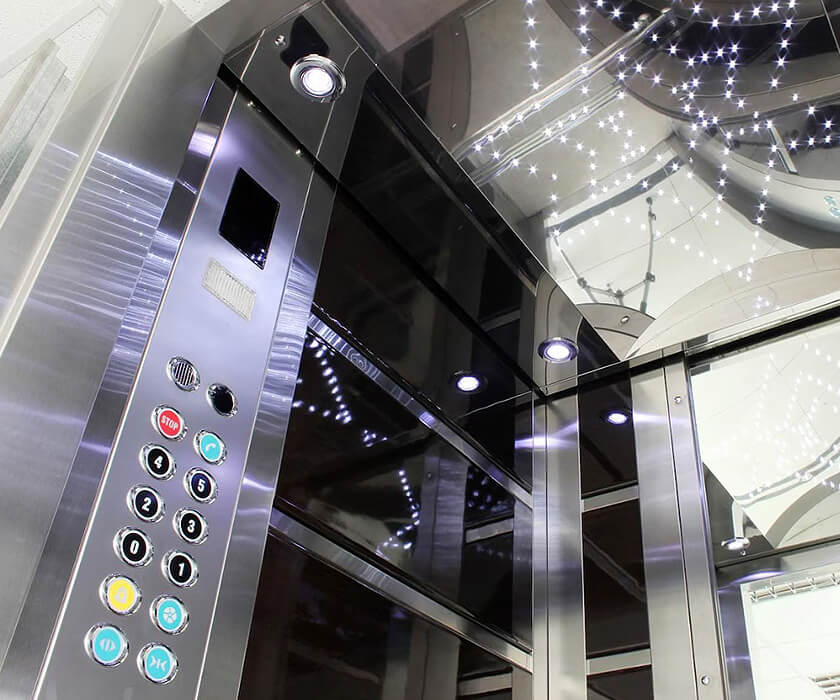 High-End Interior Concepts with Intelligent Operation for Observation Elevator