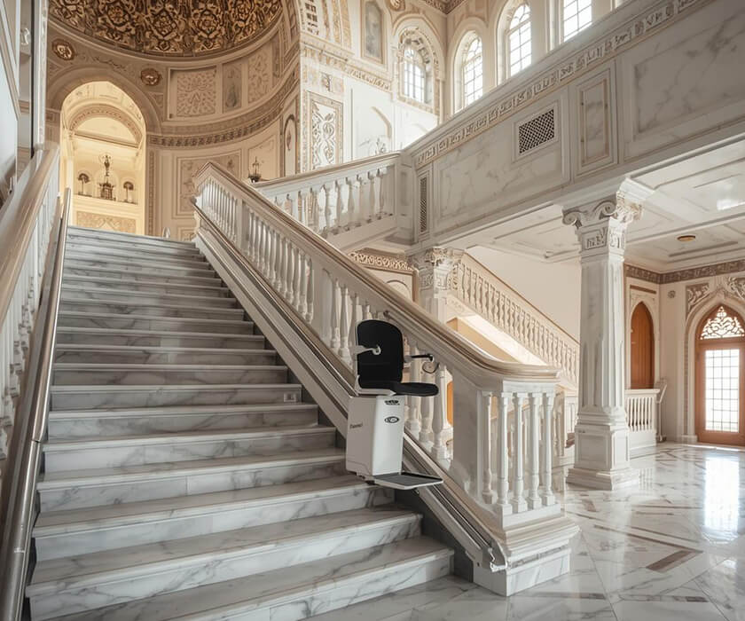 Cost Analysis for Vertical Chair Lift Deployment in Grand Mosque Service Zones