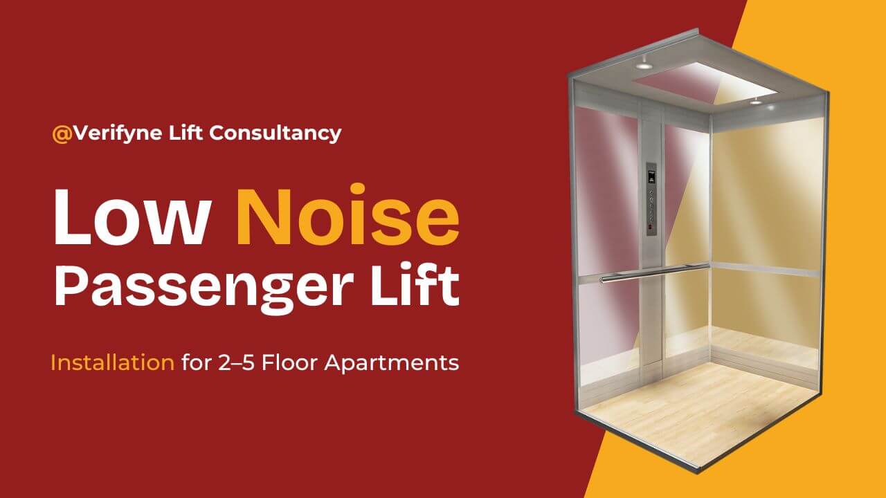 Low Noise Passenger Lift Installation for 2–5 Floor Apartments