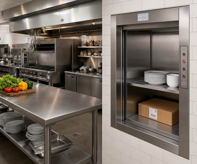 Hygiene Focused Kitchen Lift Features Supporting Cleaner Food Service Operations