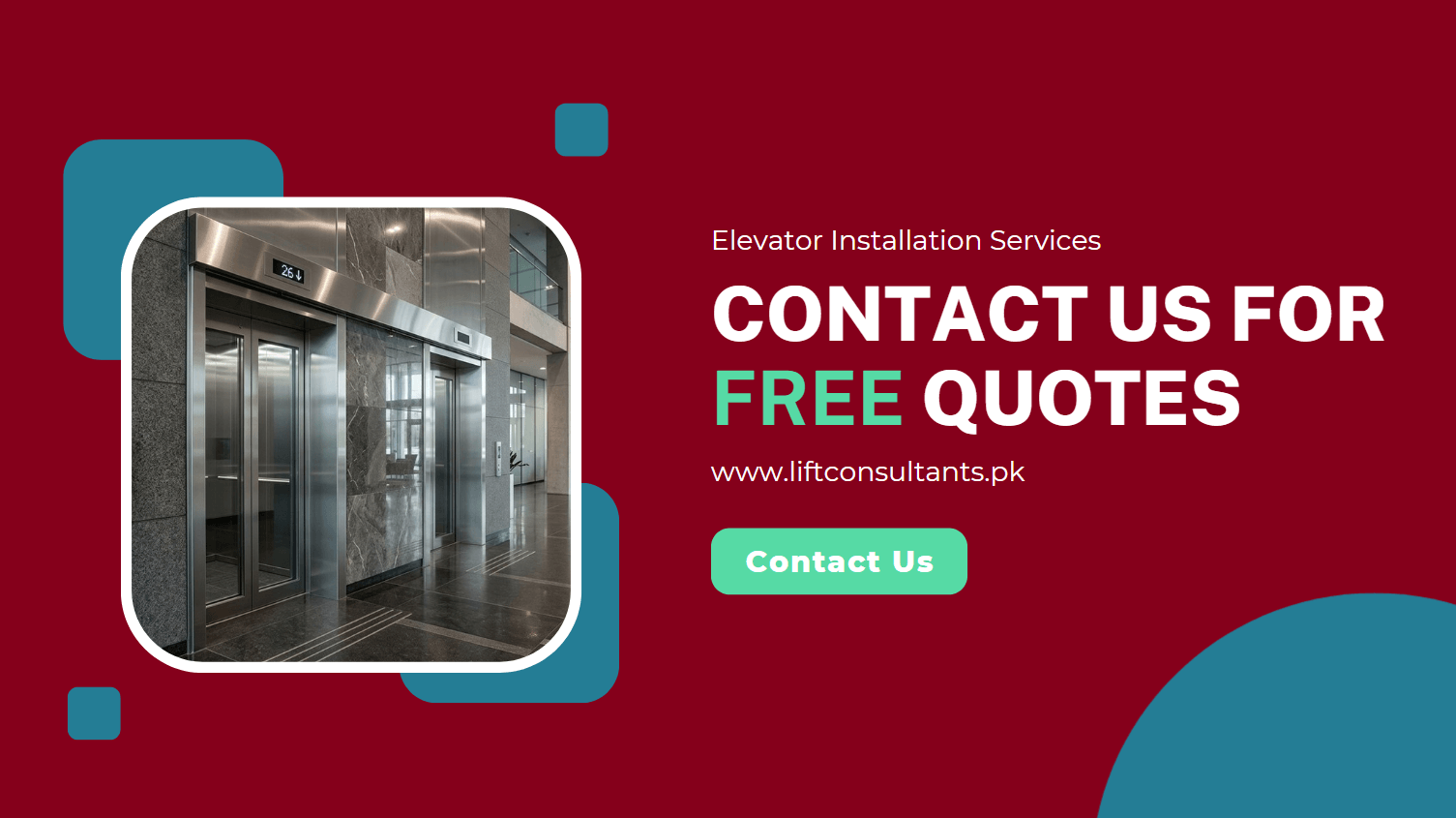High Speed Elevator Installation Services for Commercial Buildings on 6th Road Rawalpindi Contact Us High Speed Elevator Installation Services for Commercial Buildings on 6th Road Rawalpindi Contact Us