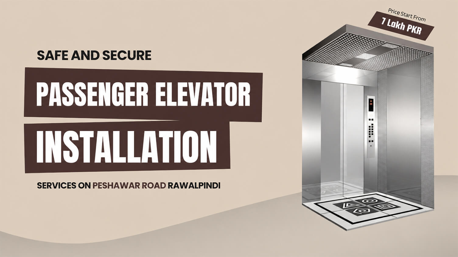 Safe and Secure Passenger Elevator Installation Services on Peshawar Road Rawalpindi