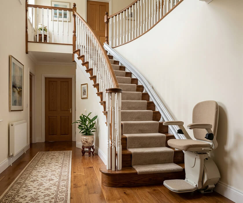 Why Indoor Stair Chair Lift Installation Helps Older Residents Access Upper Floors Easily Why Indoor Stair Chair Lift Installation Helps Older Residents Access Upper Floors Easily