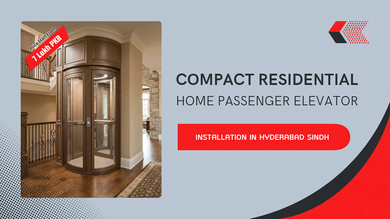 Compact Residential Home Passenger Elevator Installation in Hyderabad Sindh