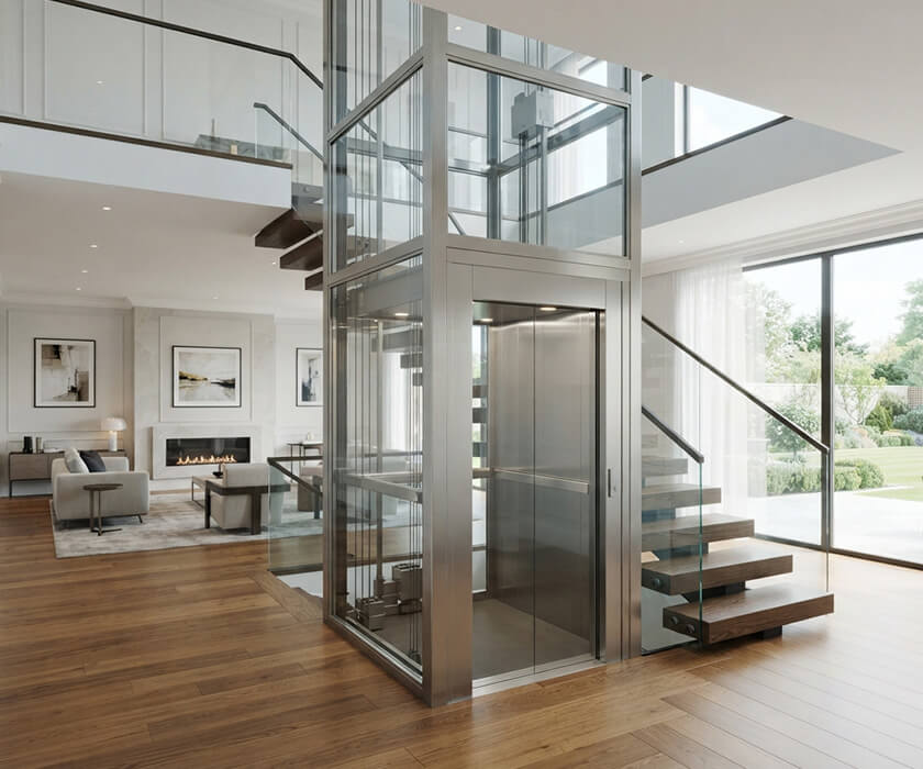Contemporary Domestic Elevator Pricing Overview for Machine Roomless Passenger Systems Contemporary Domestic Elevator Pricing Overview for Machine Roomless Passenger Systems