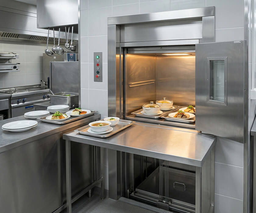 Modern Kitchen Dumbwaiter Equipment for Practical Multi Floor Commercial Food Transport Modern Kitchen Dumbwaiter Equipment for Practical Multi Floor Commercial Food Transport